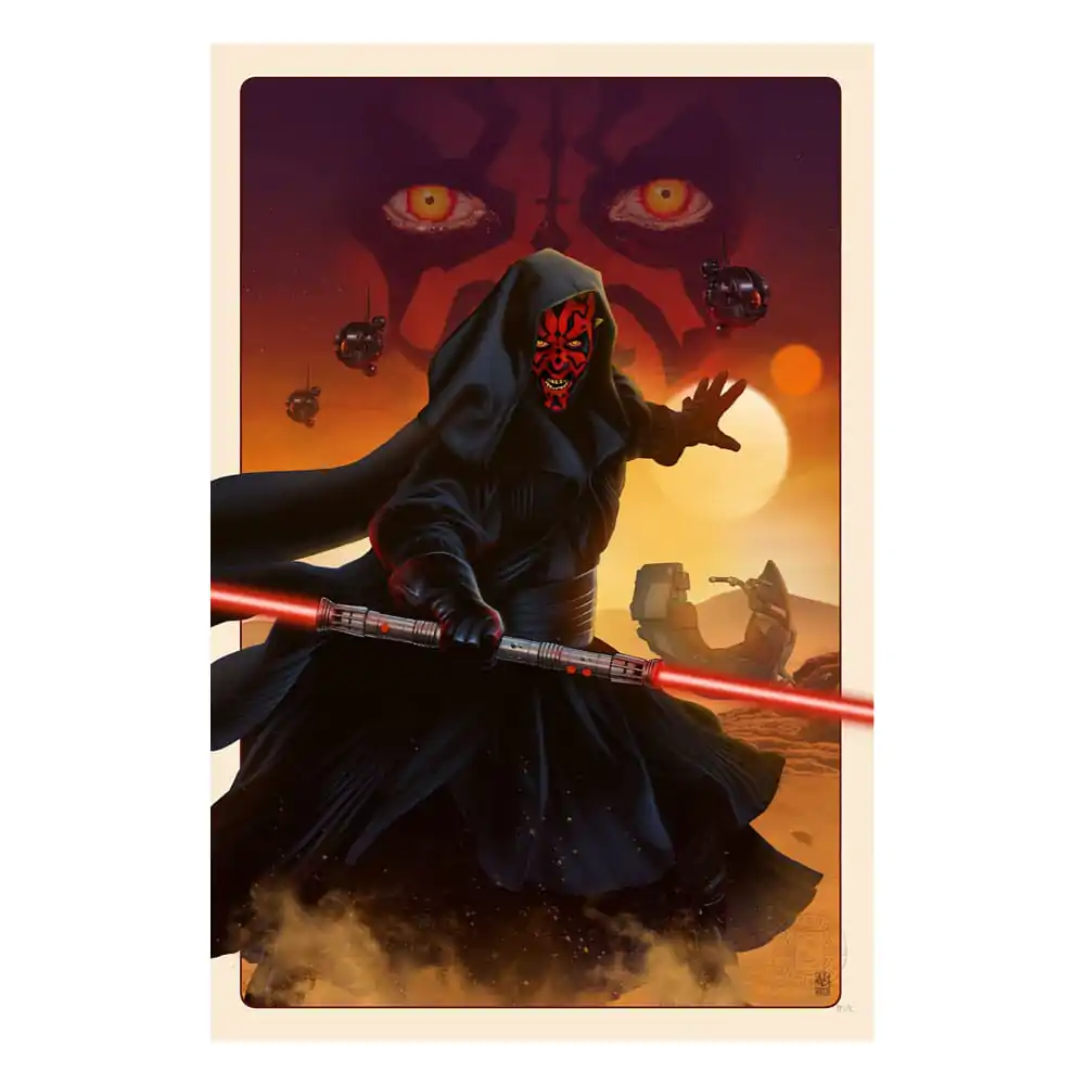 Star Wars Art Print Darth Maul: Gwiezdne Wojny: Mroczne Widmo 41 x 61 cm - unframed zdjęcie produktu