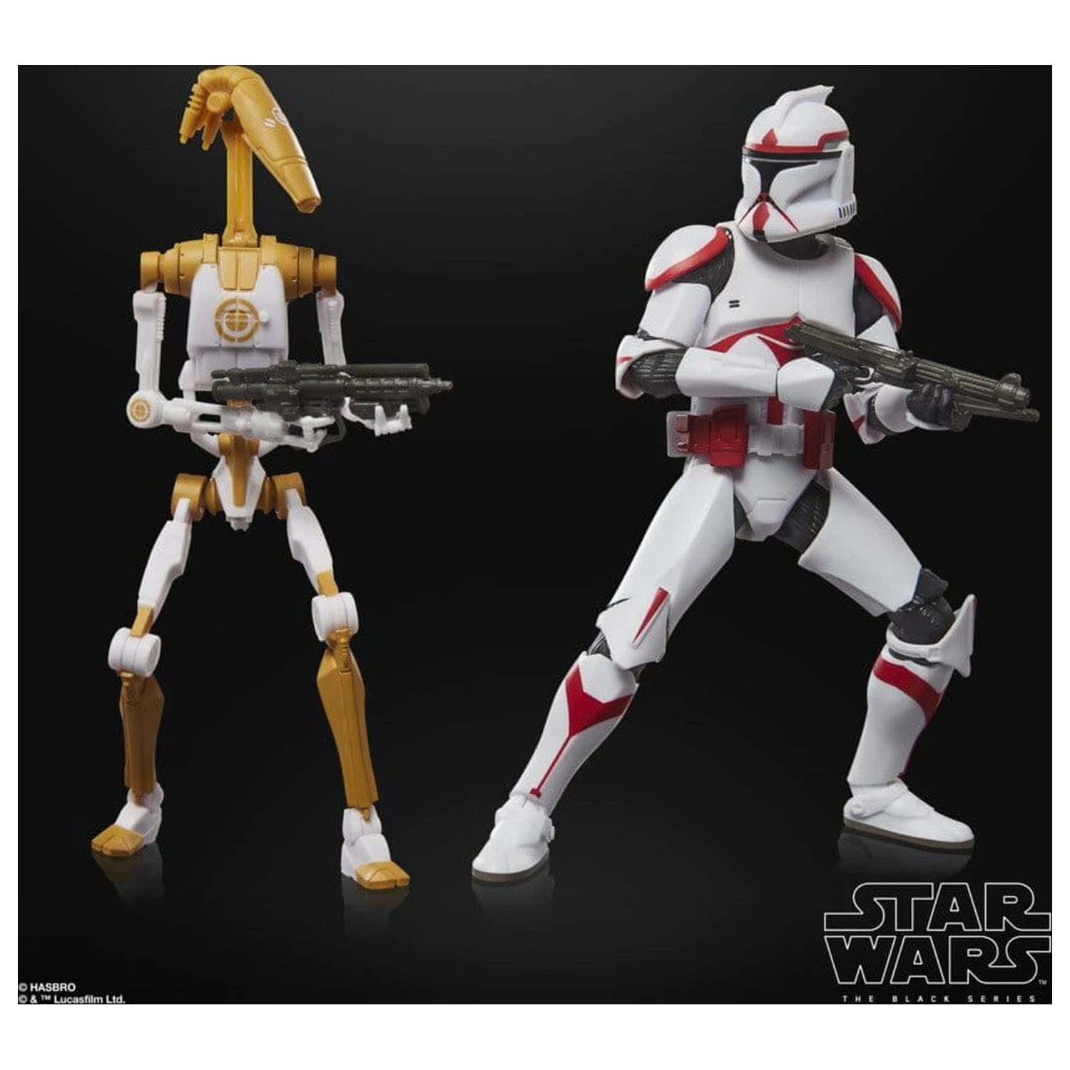 Star Wars: Battlefront II Black Series Zestaw 2 Figurek Akcji Phase I Assault Trooper i Battle Droid Officer 15 cm zdjęcie produktu