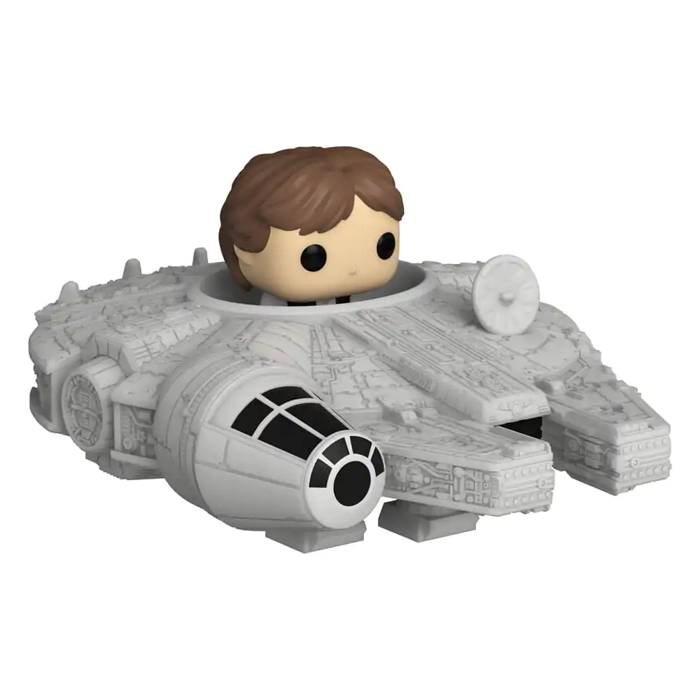 Star Wars Bitty Funko POP! Rides Figurka winylowa Han Solo z Millenium Falcon 2,5 cm zdjęcie produktu