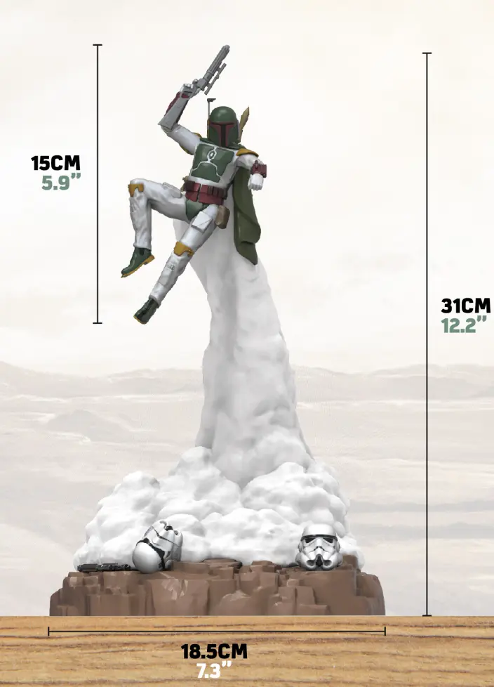 Star Wars: Boba Fett Diorama Świetlna 31 cm zdjęcie produktu