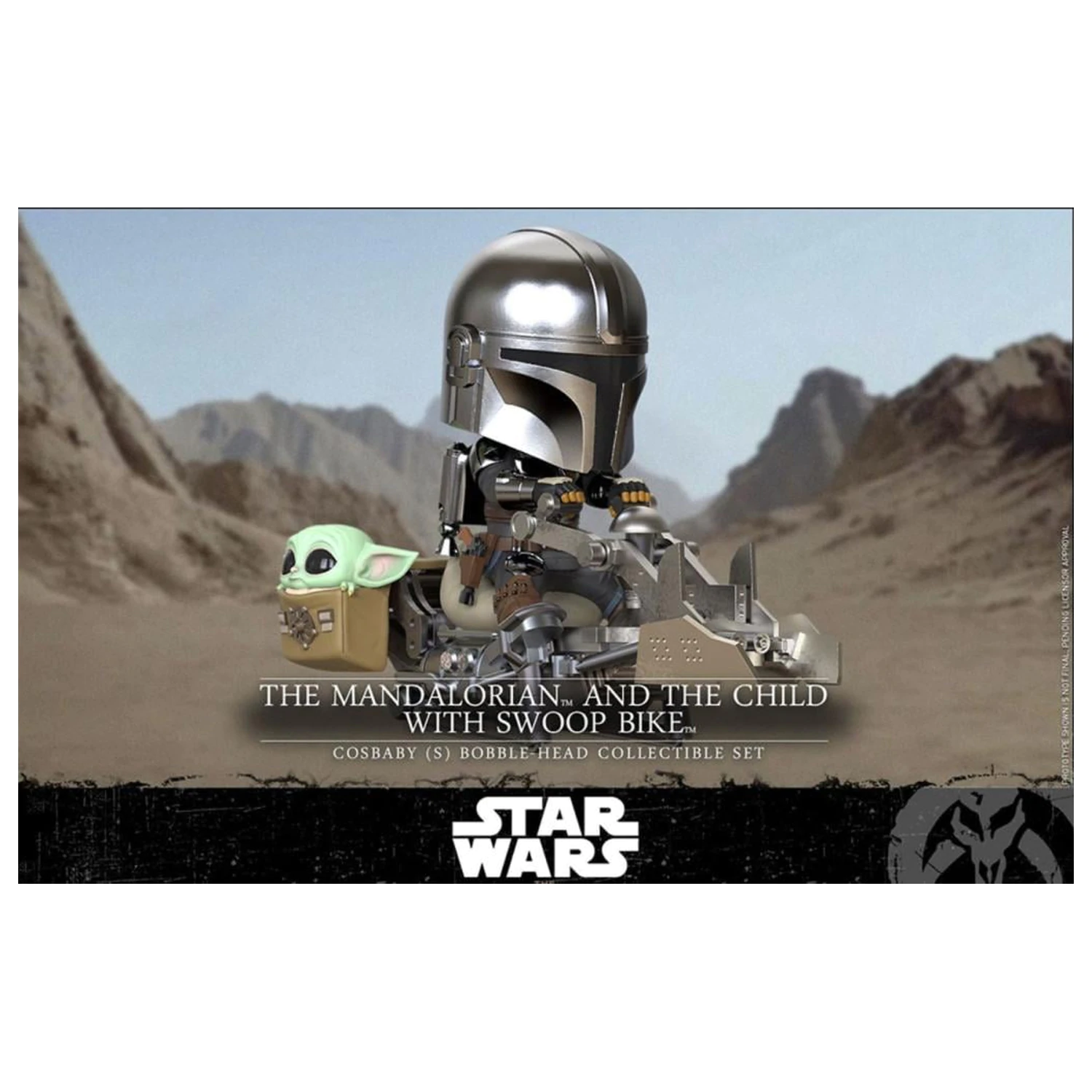 Figurka Star Wars Cosbaby Wave 1 The Mandalorian & The Child Swoop Bike zdjęcie produktu