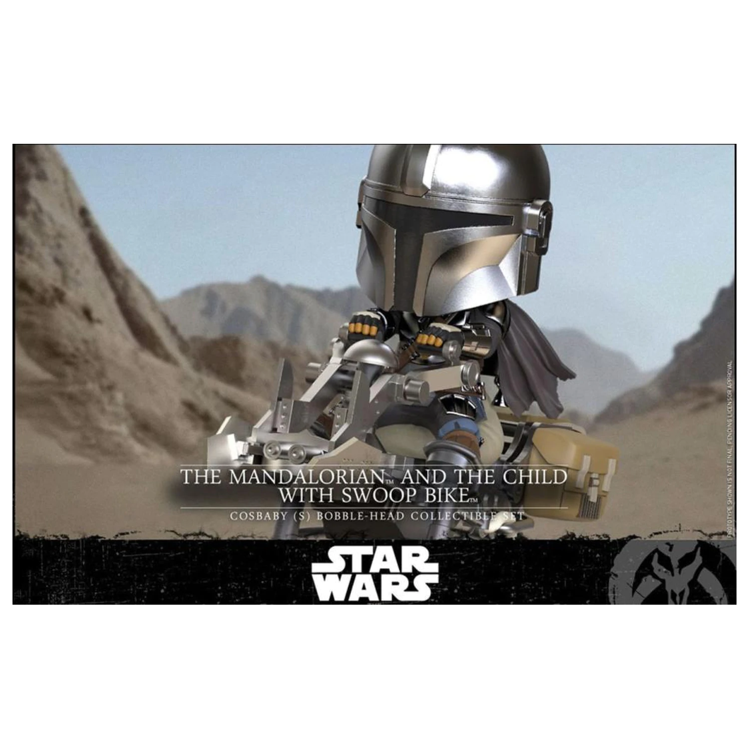 Figurka Star Wars Cosbaby Wave 1 The Mandalorian & The Child Swoop Bike zdjęcie produktu