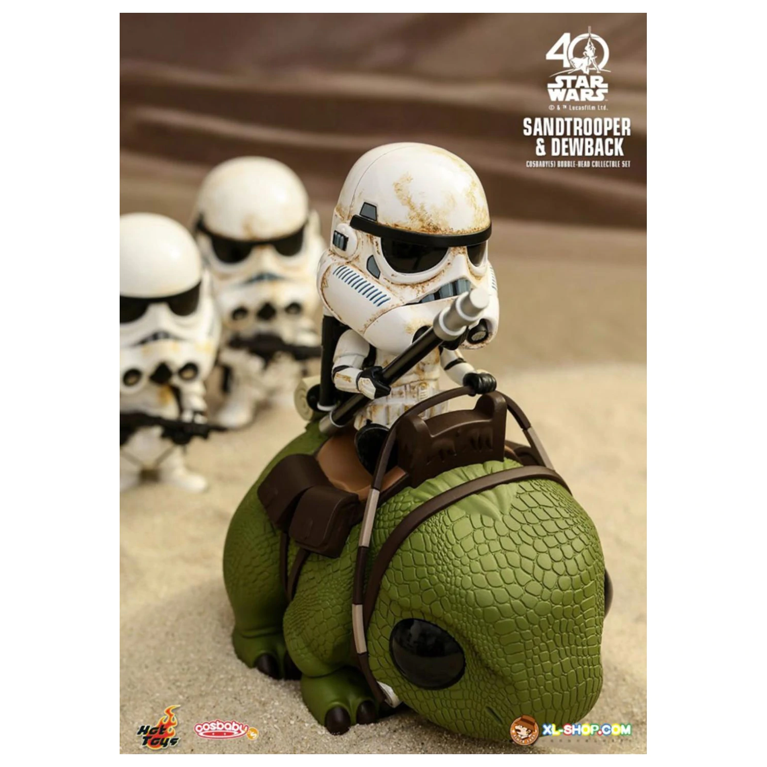 Zestaw figurek Star Wars Cosbaby Wave 5 Sandtrooper & Dewback zdjęcie produktu