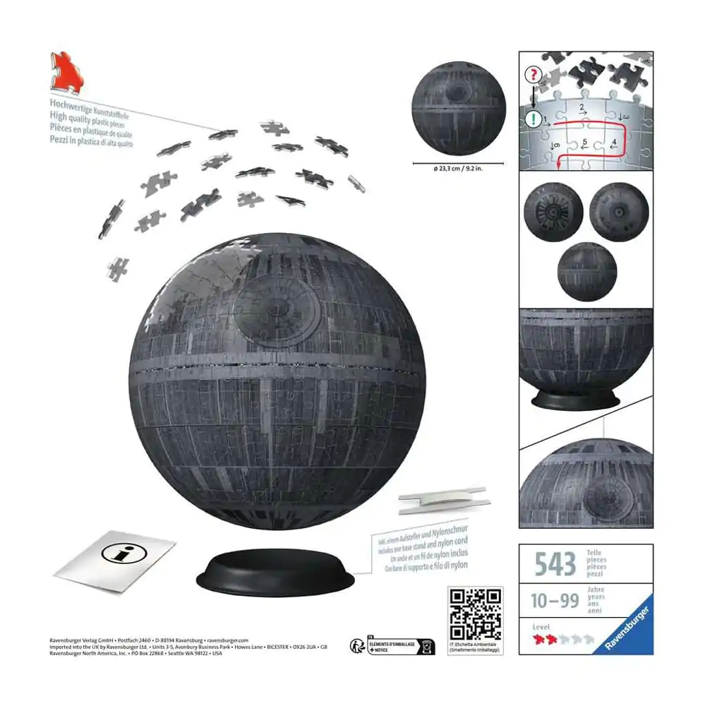 Star Wars Puzzle 3D Gwiazda Śmierci (543 Elementów) zdjęcie produktu