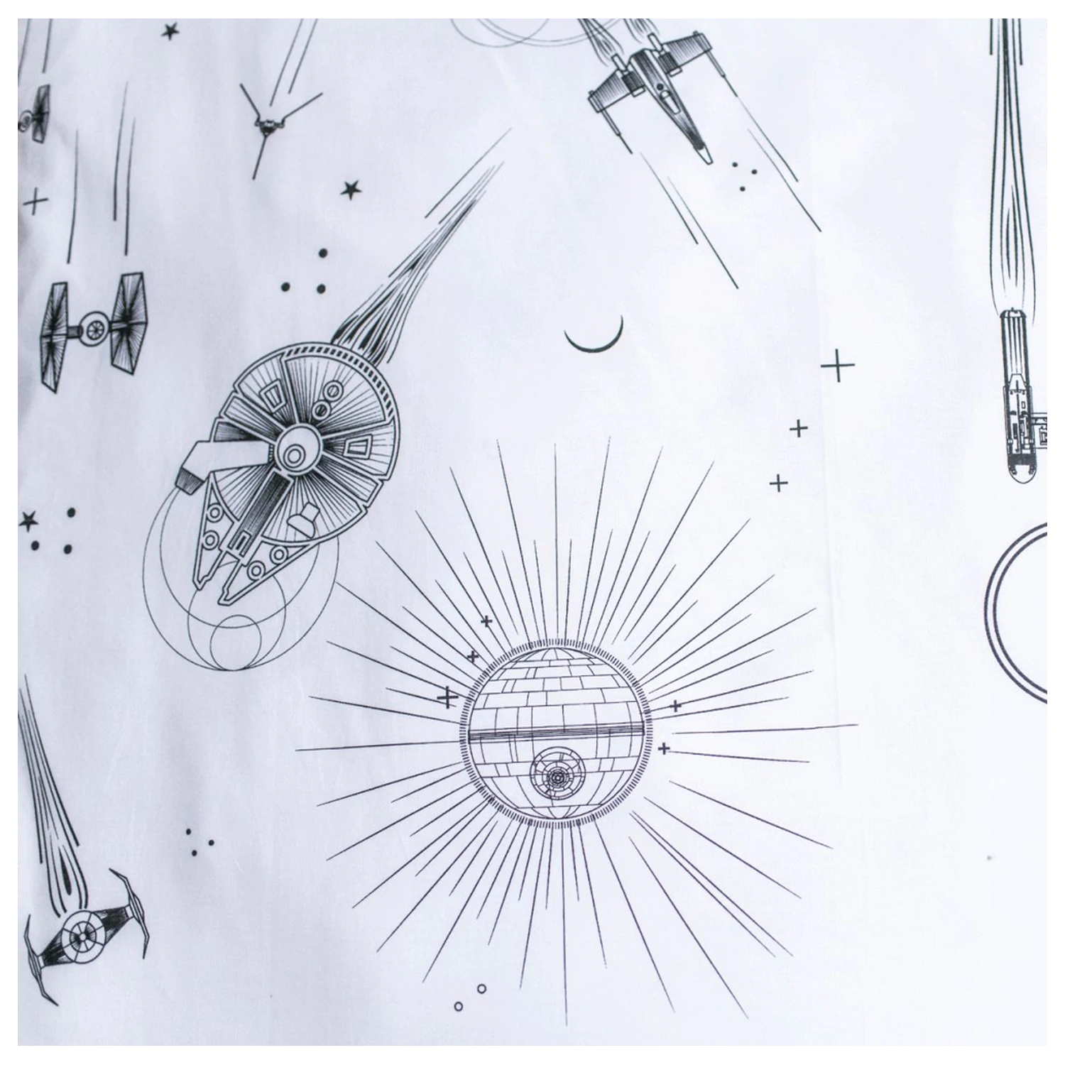 Star Wars Death Star poświata w ciemności poszwa na kołdrę zdjęcie produktu