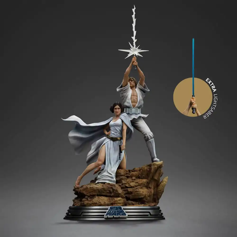 Star Wars Deluxe Art Scale Statue 1/10 Luke i Leia 41 cm Figurka zdjęcie produktu