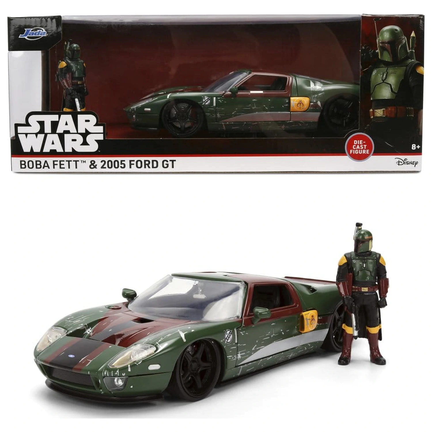 Star Wars Model odlewany 1:24 Boba Fett 2005 Ford GT zdjęcie produktu