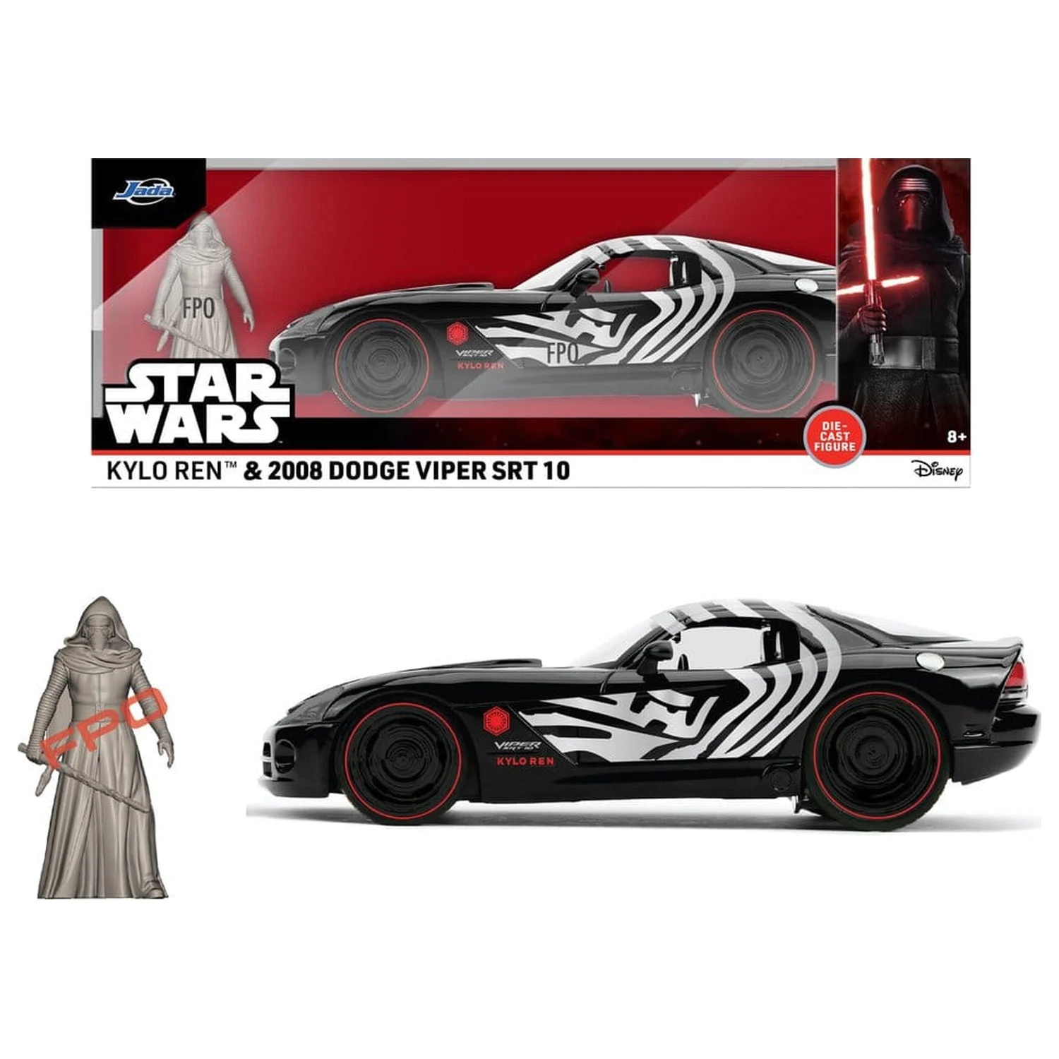 Model Diecast Star Wars 1:24 Kylo Ren Dodge Viper SRT10 2008 zdjęcie produktu