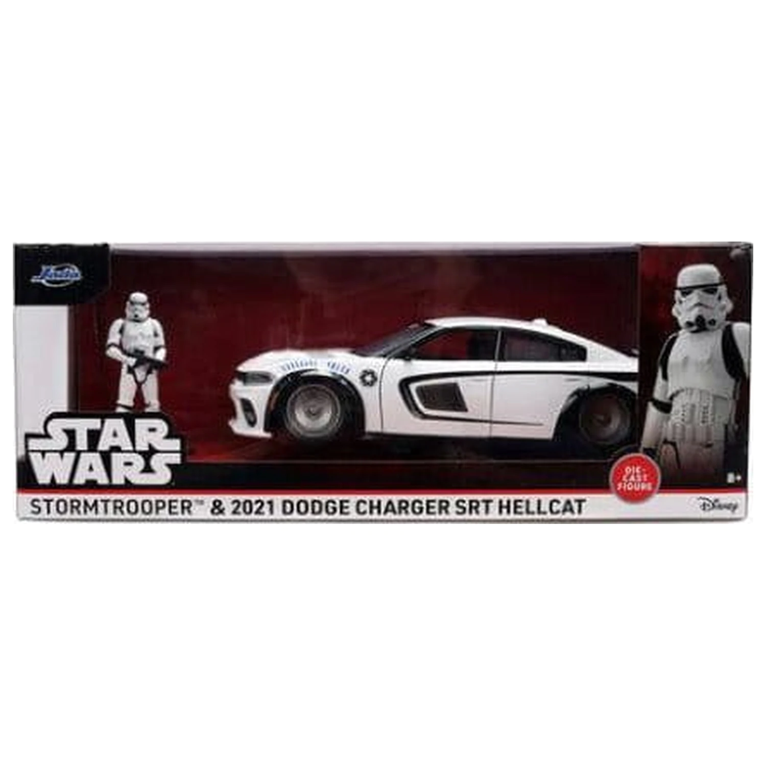 Star Wars Diecast Model 1:24 Stormtrooper Dodge Charger SRT Hellcat zdjęcie produktu