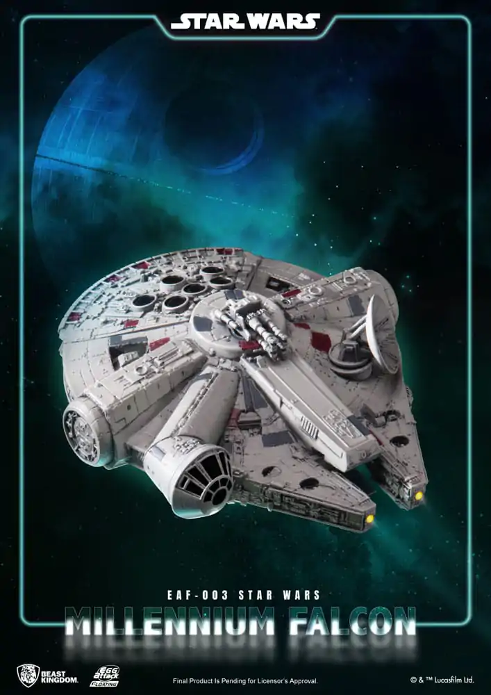 Star Wars Egg Attack Model pływający z funkcją świetlną Millennium Falcon 13 cm zdjęcie produktu