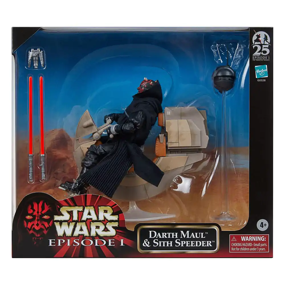 Star Wars: Część I Mroczne Widmo Black Series Pojazd z Figurką Akcji Darth Maul i Ścigacz Sith SDCC 2024 zdjęcie produktu