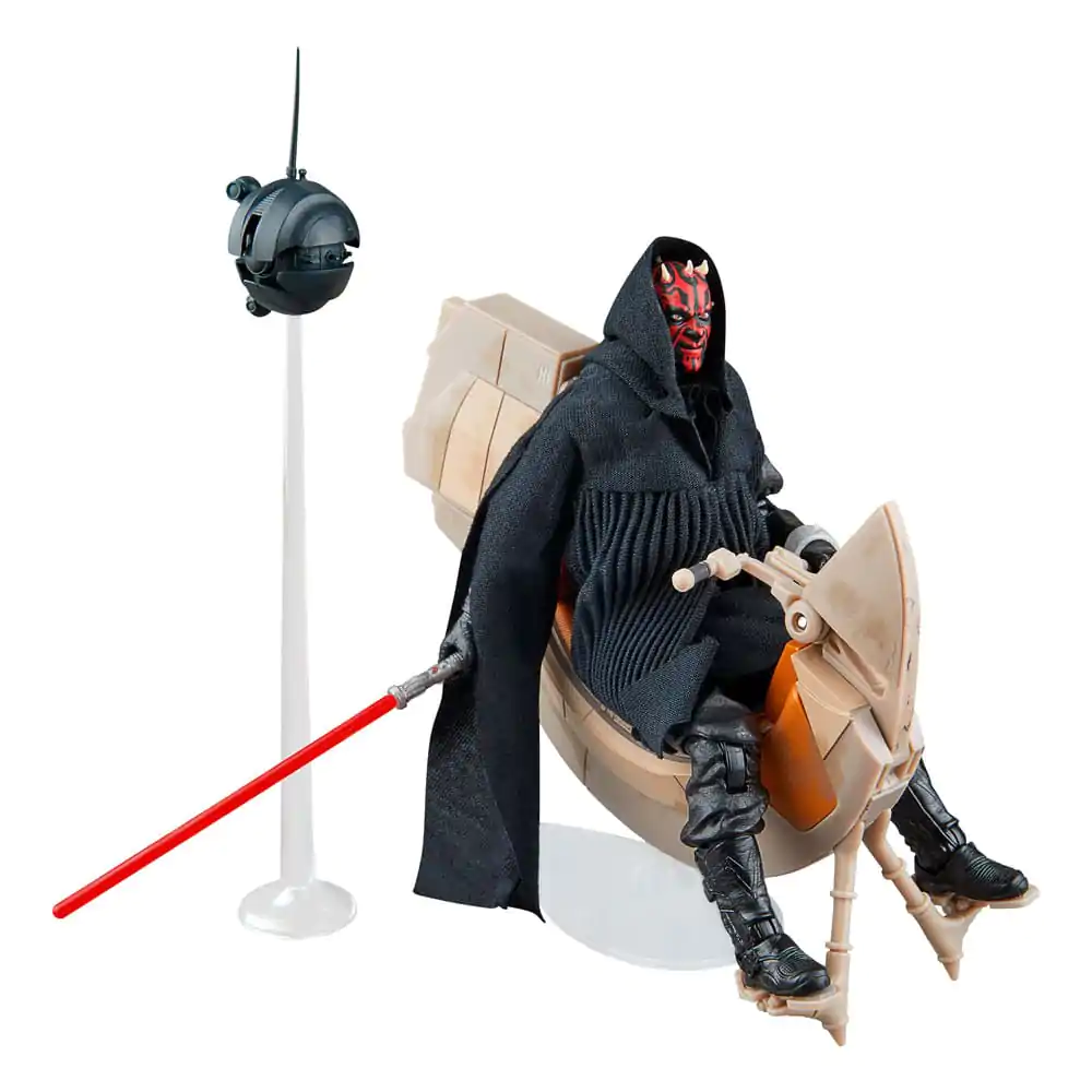 Star Wars: Część I Mroczne Widmo Black Series Pojazd z Figurką Akcji Darth Maul i Ścigacz Sith SDCC 2024 zdjęcie produktu