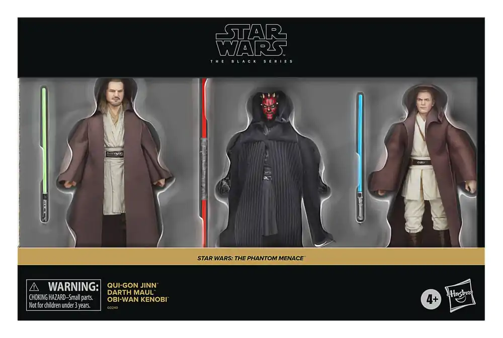 Star Wars: Episode I Black Series Figurki Akcji 3-Pack Qui-Gon Jinn, Darth Maul, Obi-Wan Kenobi 15 cm zdjęcie produktu