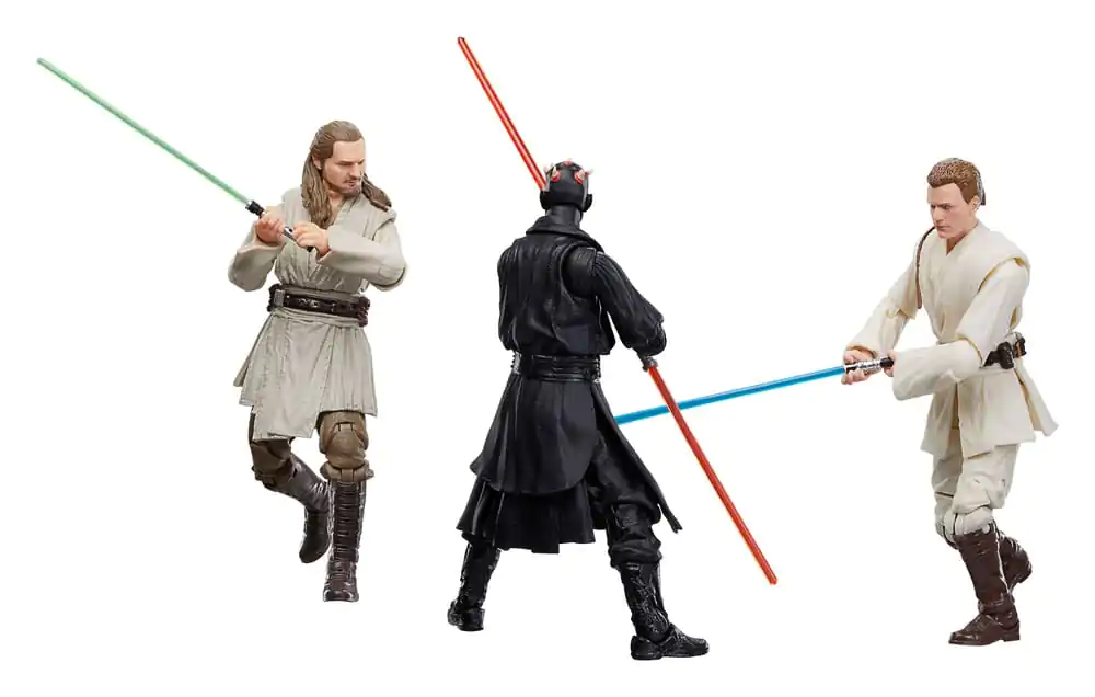 Star Wars: Episode I Black Series Figurki Akcji 3-Pack Qui-Gon Jinn, Darth Maul, Obi-Wan Kenobi 15 cm zdjęcie produktu