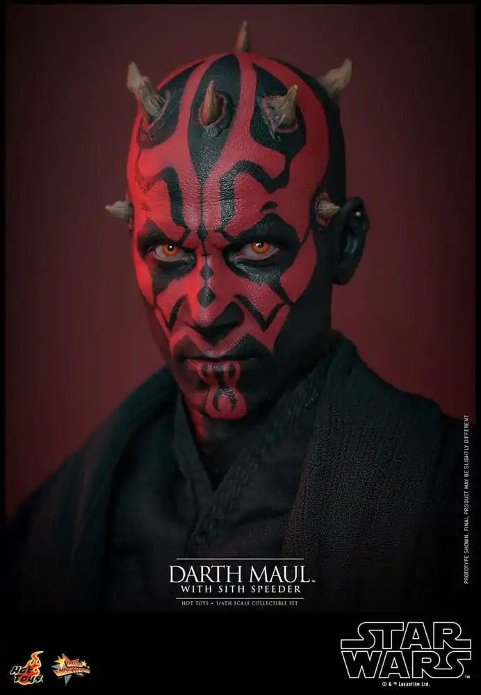 Star Wars: Część I - Mroczne Widmo Movie Masterpiece Figurka Akcji 1/6 Darth Maul ze Ścigaczem Sith 29 cm zdjęcie produktu