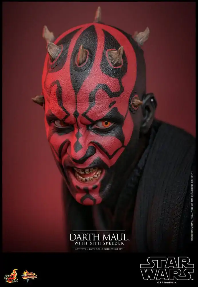 Star Wars: Część I - Mroczne Widmo Movie Masterpiece Figurka Akcji 1/6 Darth Maul ze Ścigaczem Sith 29 cm zdjęcie produktu