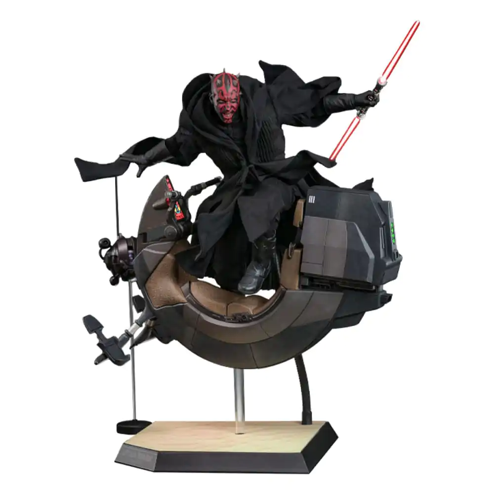 Star Wars: Część I - Mroczne Widmo Movie Masterpiece Figurka Akcji 1/6 Darth Maul ze Ścigaczem Sith 29 cm zdjęcie produktu