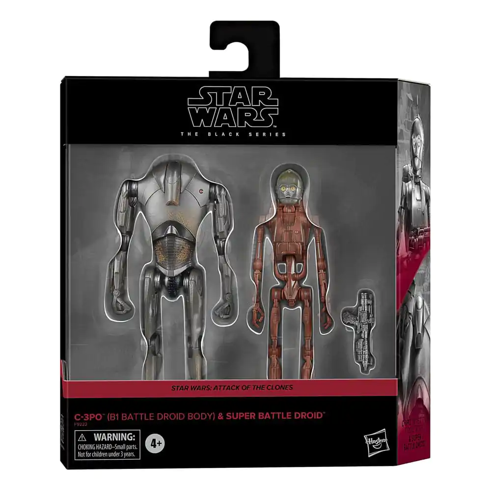 Star Wars Episode II Black Series Figurka Akcji 2-Pack C-3PO (B1 Battle Droid Body) & Super Battle Droid 15 cm zdjęcie produktu