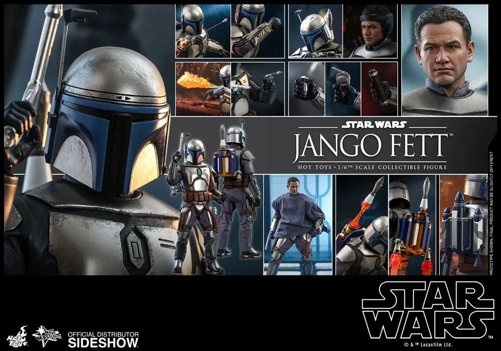 Star Wars: Część II Atak Klonów Movie Masterpiece Figurka Akcji 1/6 Jango Fett 30 cm zdjęcie produktu