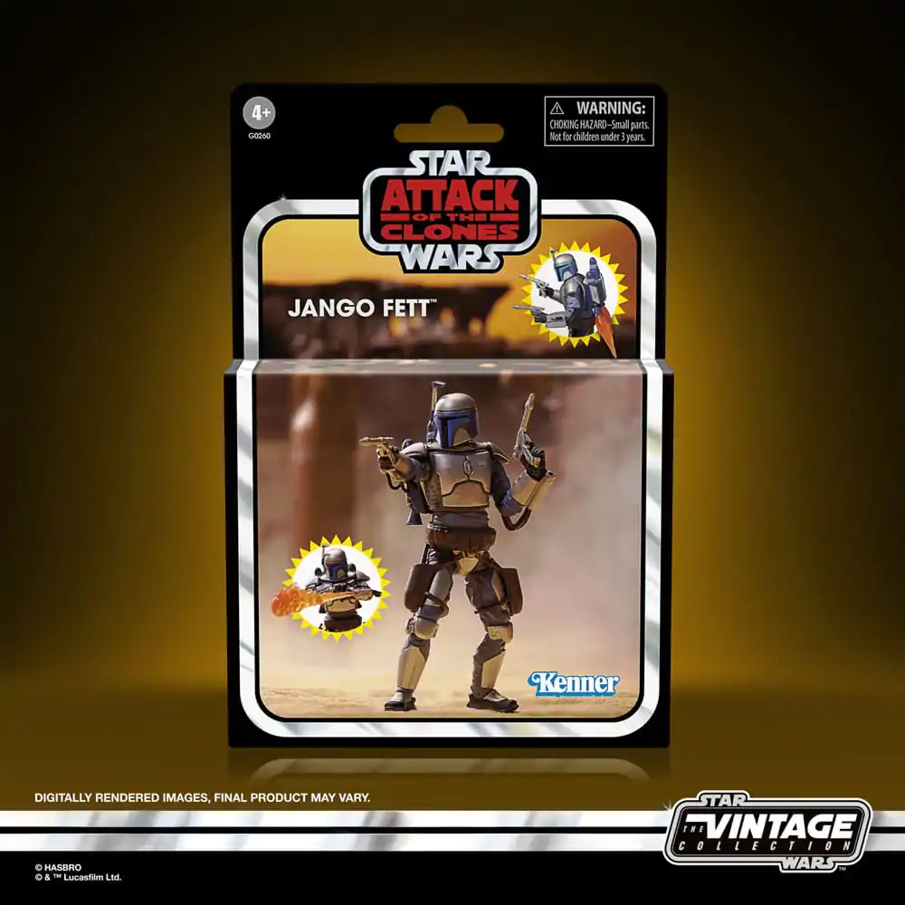 Star Wars: Część II Atak Klonów Vintage Collection Figurka Akcji Jango Fett 10 cm zdjęcie produktu