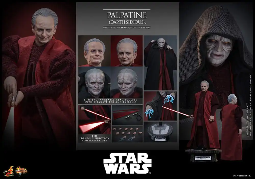 Star Wars: Część III – Zemsta Sithów Figurka Akcji 1/6 Palpatine (Darth Sidious) 29 cm zdjęcie produktu