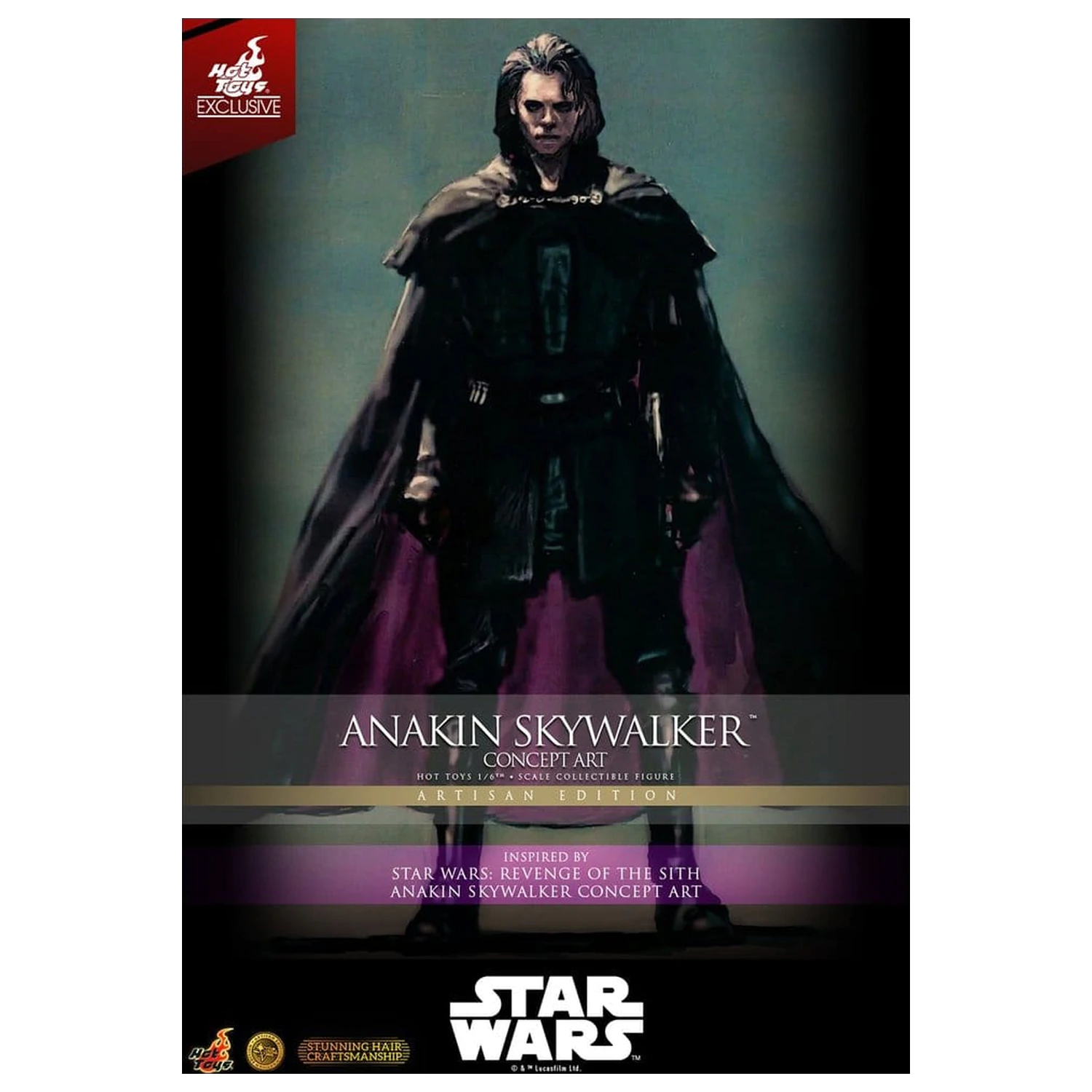 Star Wars Episode III: Revenge Of The Sith Movie Masterpiece Figurka Akcji 1/6 Anakin Skywalker (Concept Art Version) (Artisan Edition) Hot Toys Exclusive 31 cm zdjęcie produktu