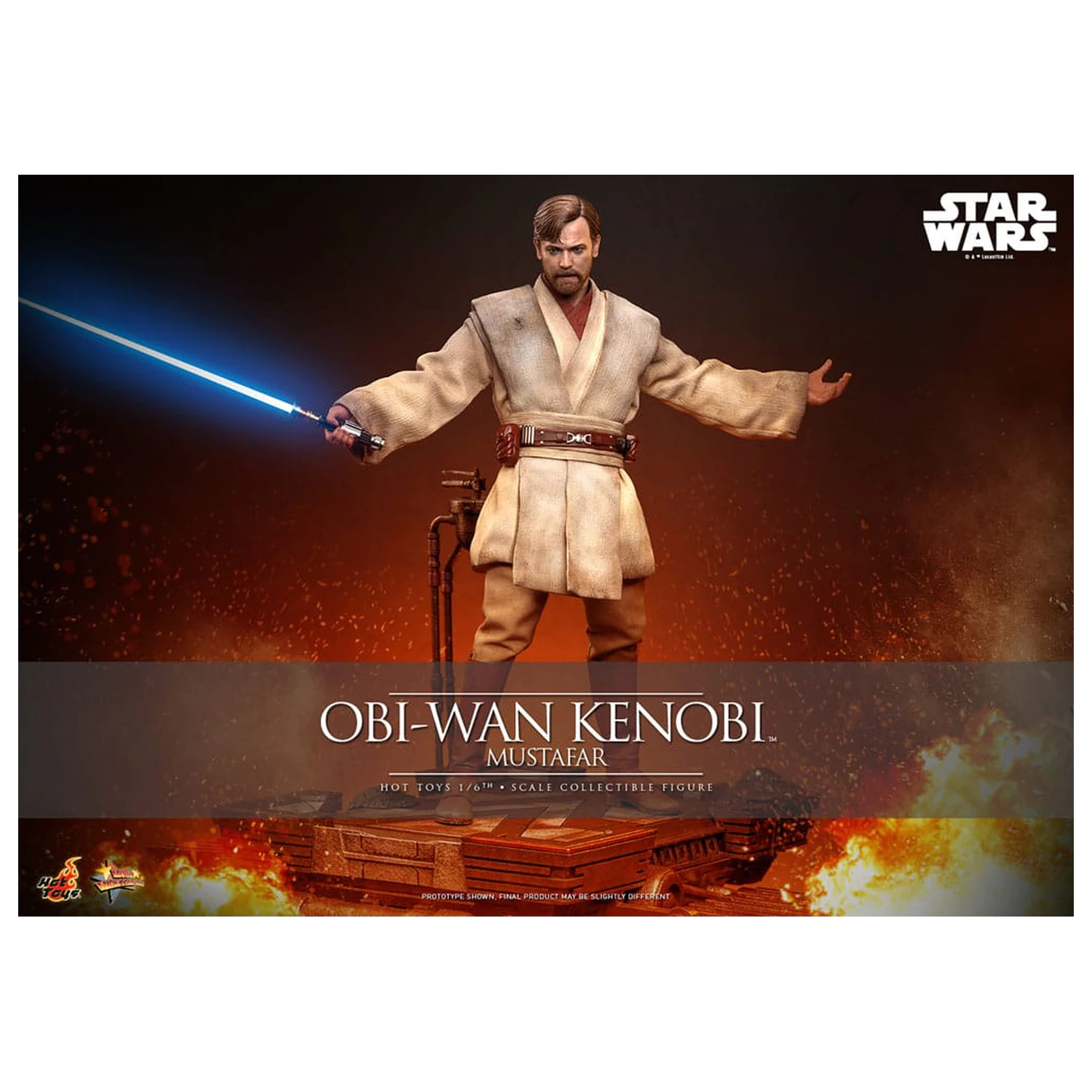 Star Wars: Episode III - Revenge of the Sith figurka kolekcjonerska Movie Masterpiece Action Figure 1/6 Obi-Wan Kenobi (Mustafar) 31 cm zdjęcie produktu