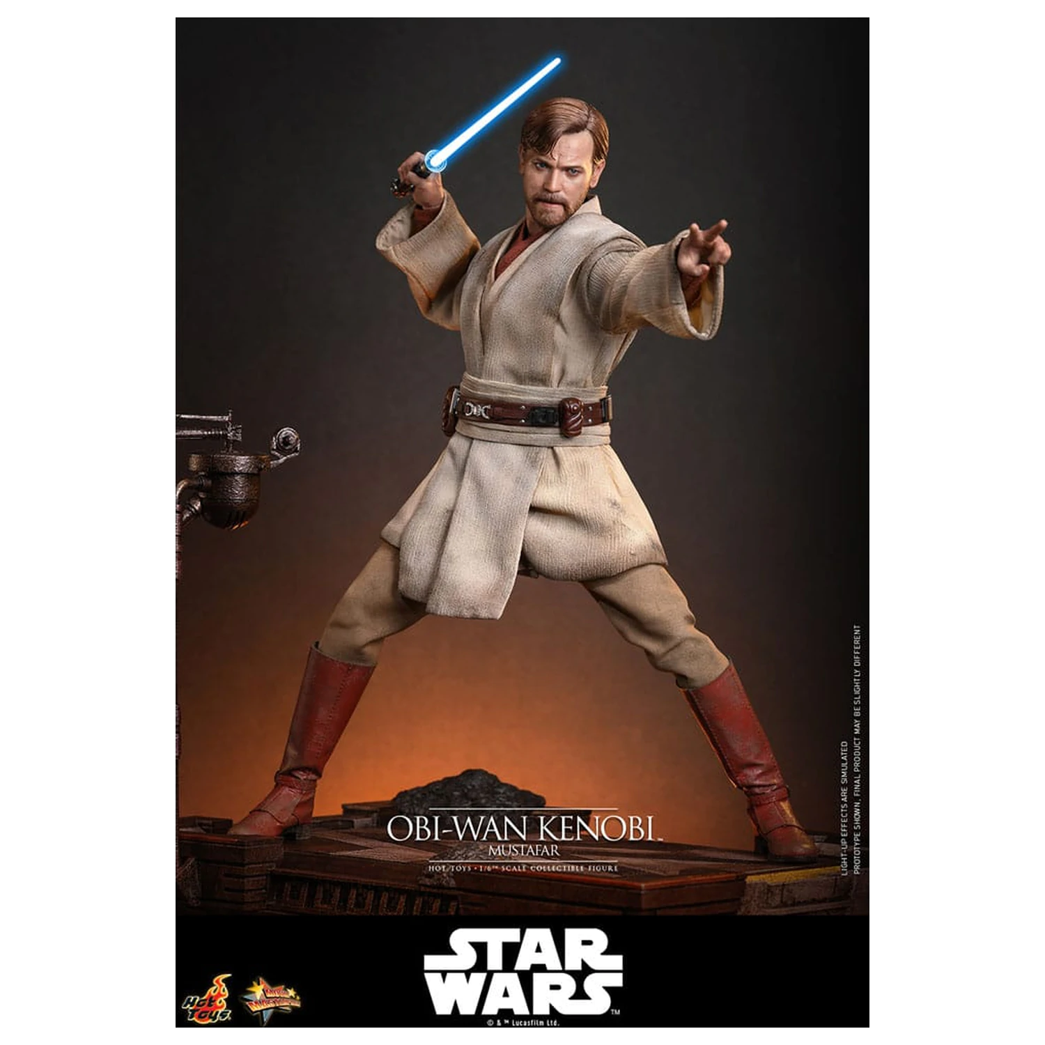 Star Wars: Episode III - Revenge of the Sith figurka kolekcjonerska Movie Masterpiece Action Figure 1/6 Obi-Wan Kenobi (Mustafar) 31 cm zdjęcie produktu