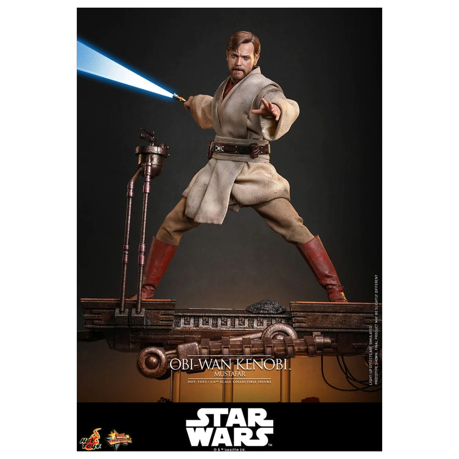 Star Wars: Episode III - Revenge of the Sith figurka kolekcjonerska Movie Masterpiece Action Figure 1/6 Obi-Wan Kenobi (Mustafar) 31 cm zdjęcie produktu