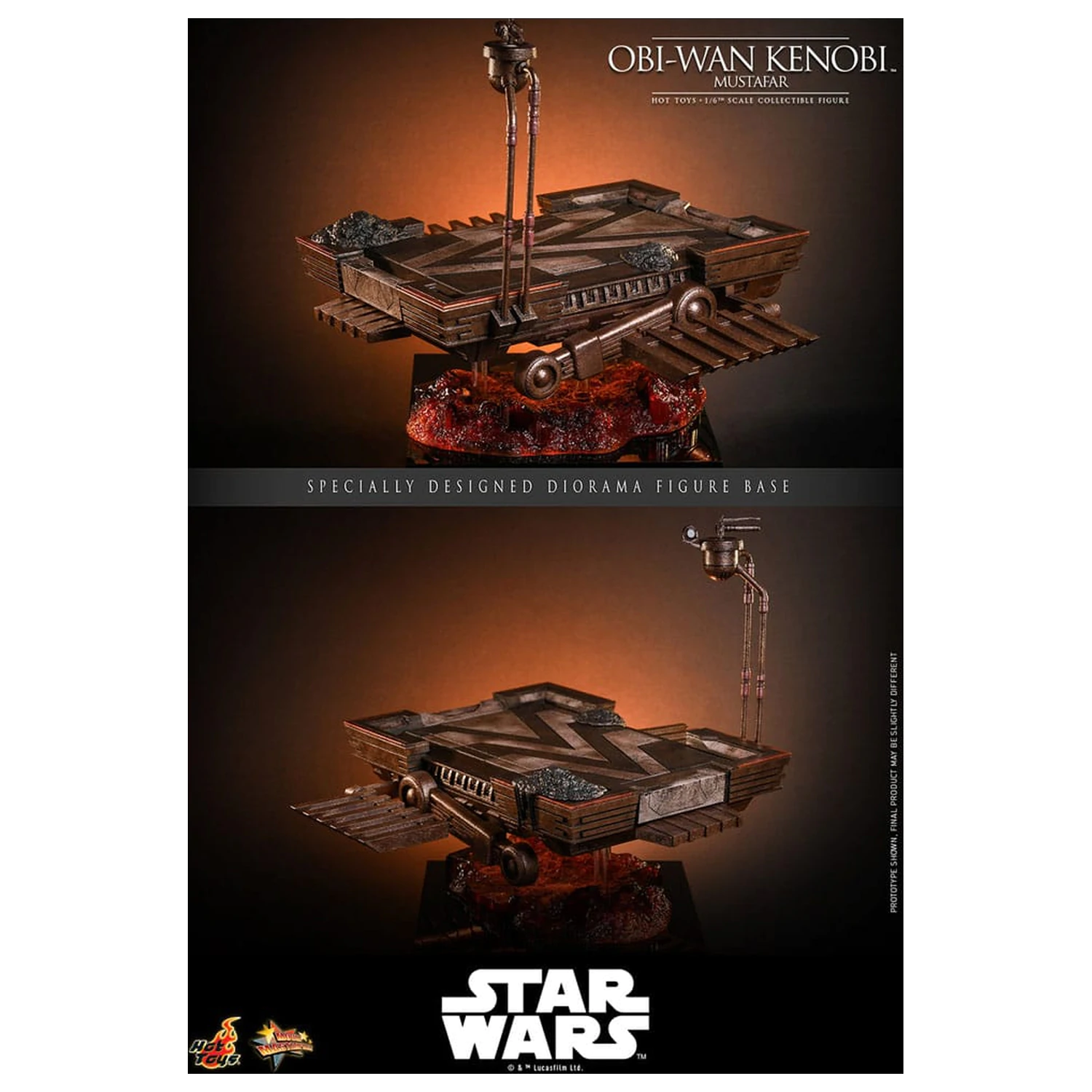 Star Wars: Episode III - Revenge of the Sith figurka kolekcjonerska Movie Masterpiece Action Figure 1/6 Obi-Wan Kenobi (Mustafar) 31 cm zdjęcie produktu