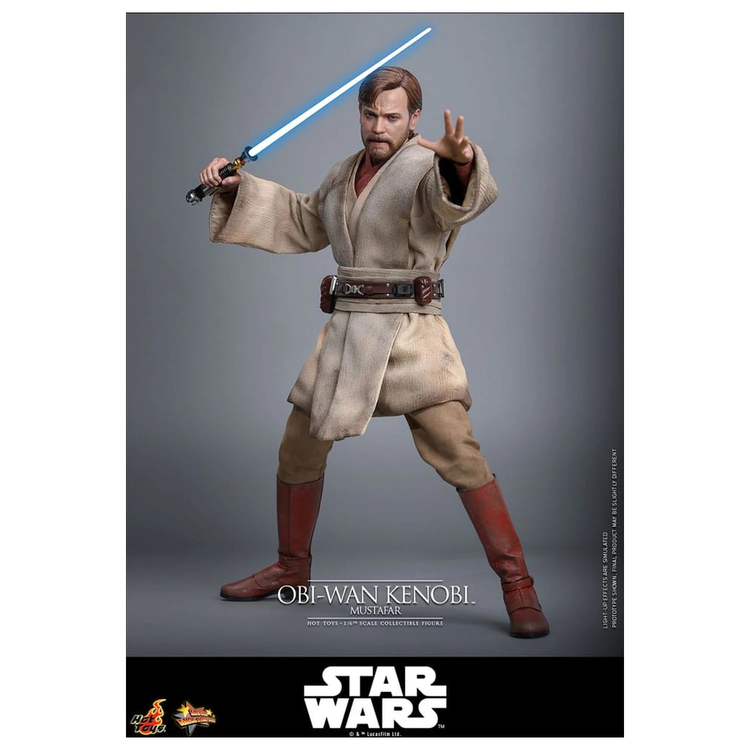 Star Wars: Episode III - Revenge of the Sith figurka kolekcjonerska Movie Masterpiece Action Figure 1/6 Obi-Wan Kenobi (Mustafar) 31 cm zdjęcie produktu
