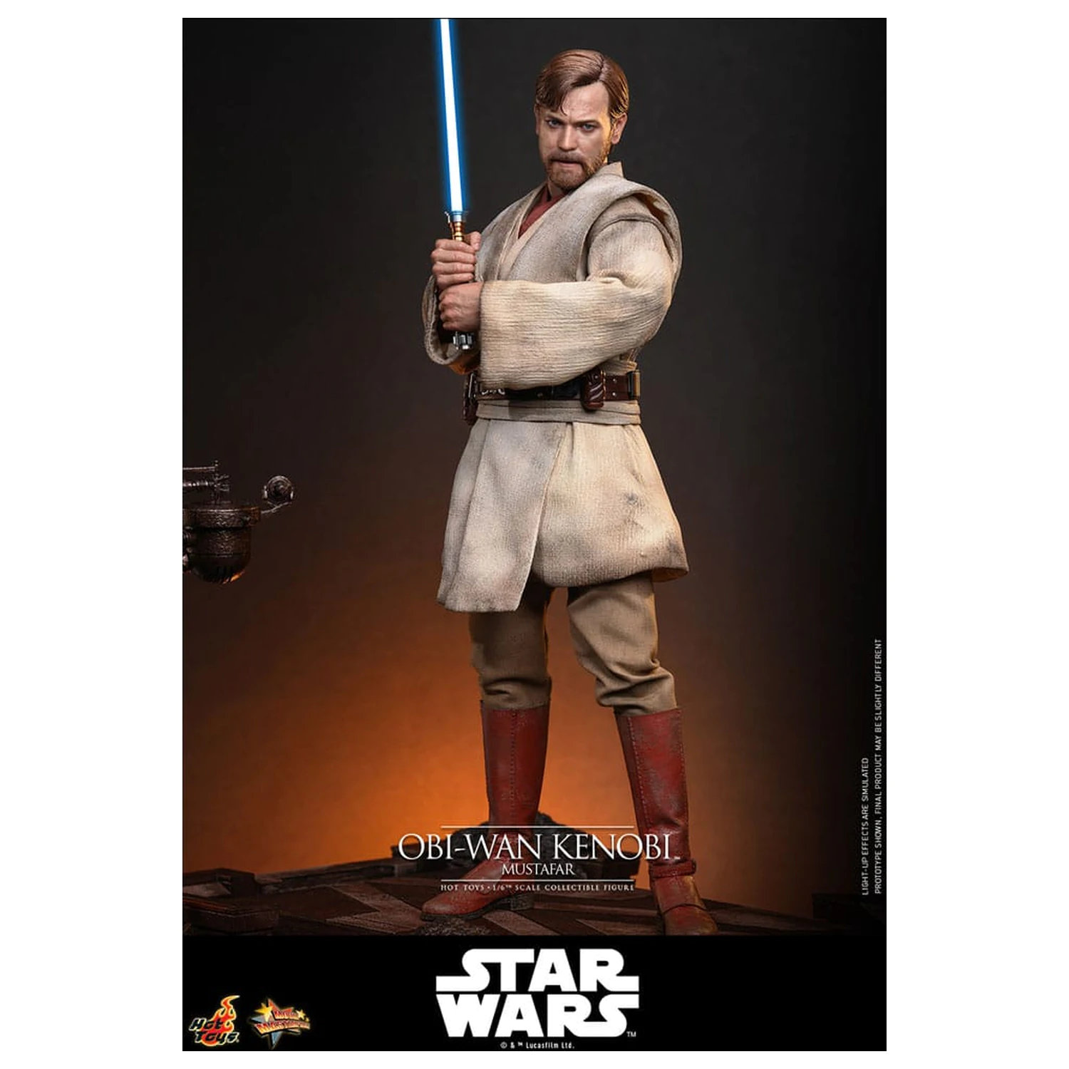 Star Wars: Episode III - Revenge of the Sith figurka kolekcjonerska Movie Masterpiece Action Figure 1/6 Obi-Wan Kenobi (Mustafar) 31 cm zdjęcie produktu
