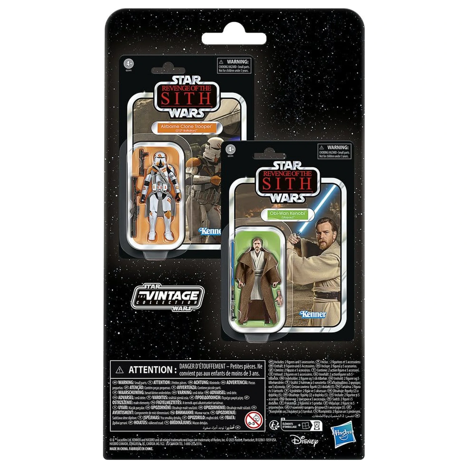 Star Wars Episode III Vintage Collection zestaw 2 figurek akcji Obi-Wan Kenobi i Airborne Clone Trooper 10 cm zdjęcie produktu