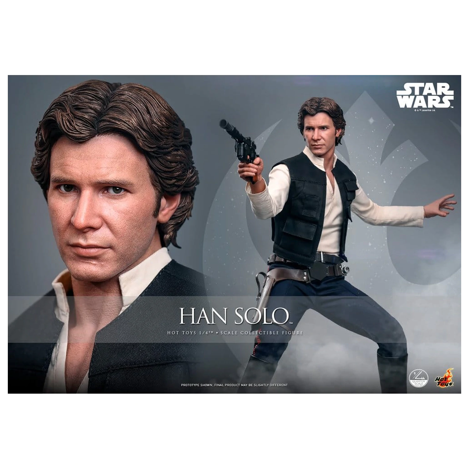 Star Wars Episode IV Figurka Akcji 1/4 Han Solo 46 cm zdjęcie produktu