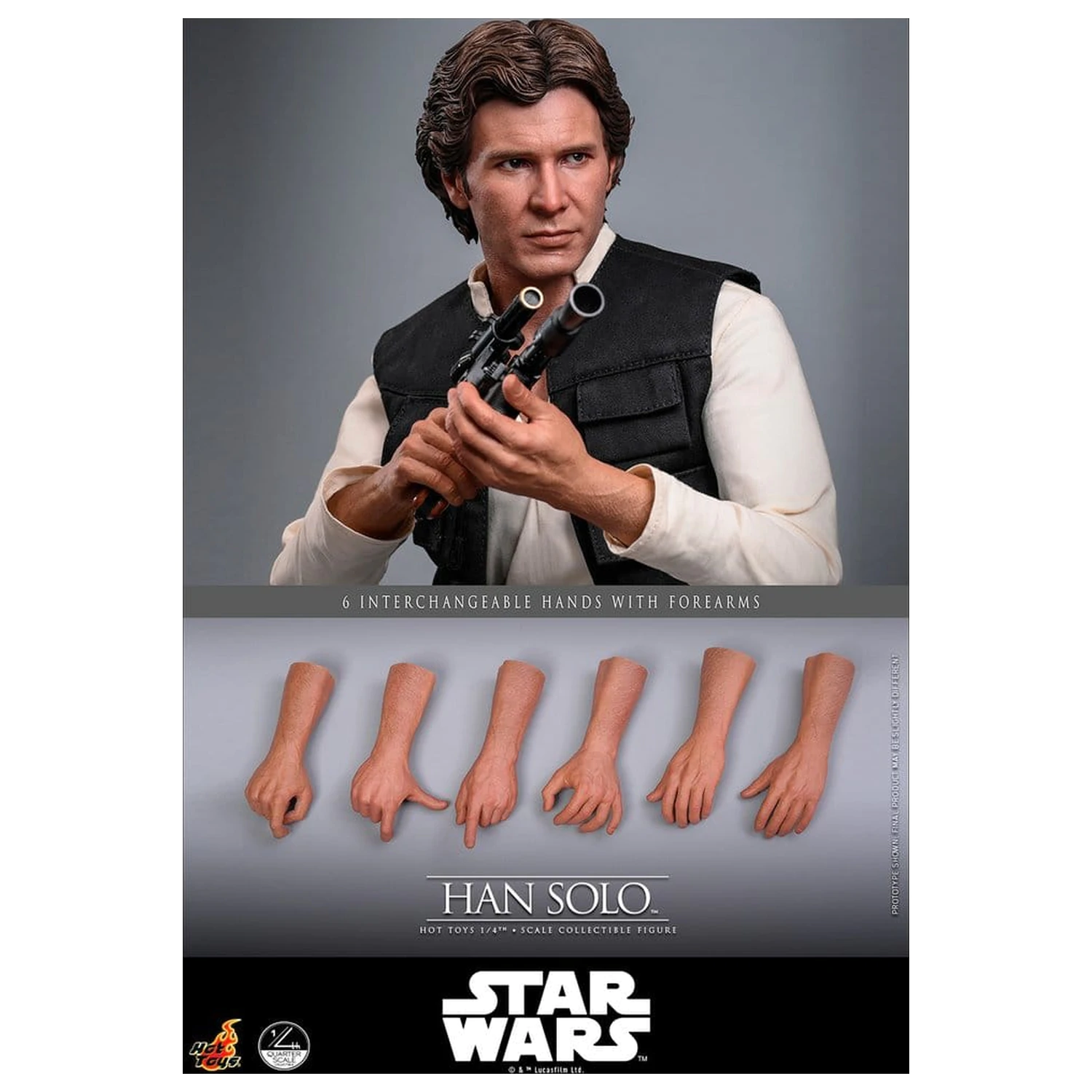Star Wars Episode IV Figurka Akcji 1/4 Han Solo 46 cm zdjęcie produktu