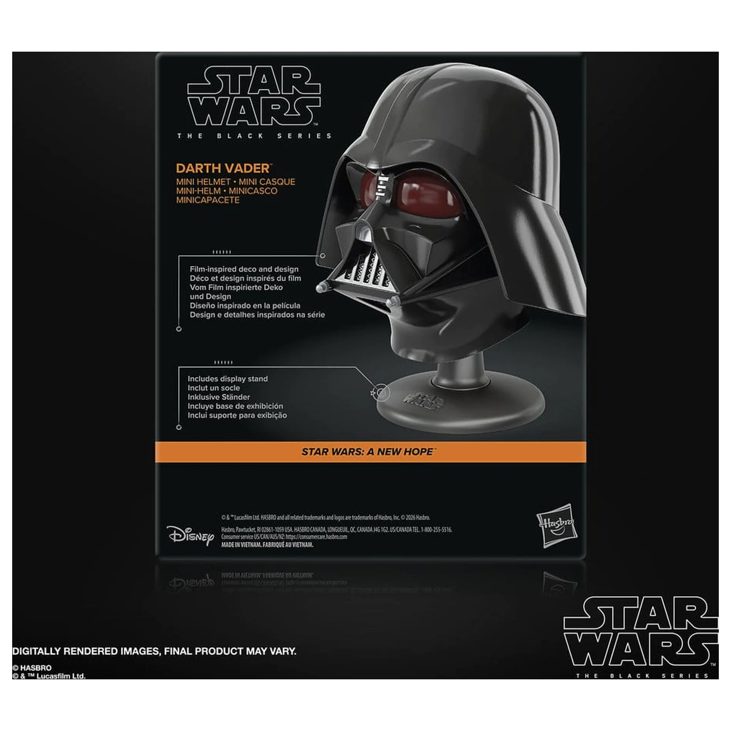 Star Wars Episode IV Black Series Mini Kask Darth Vader 15 cm zdjęcie produktu