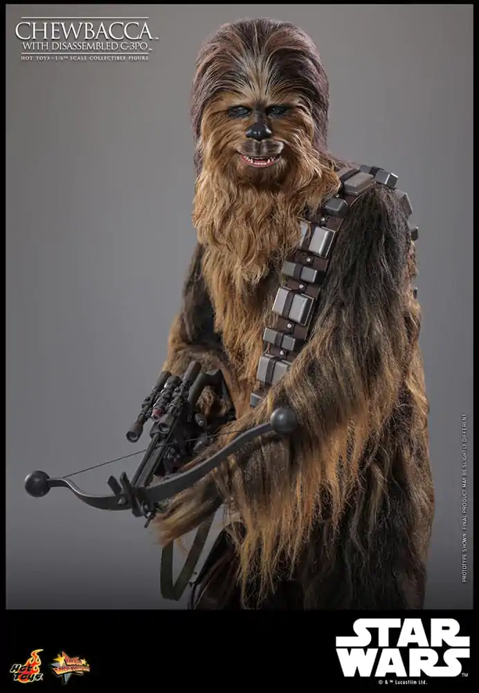 Star Wars: Część V – Imperium Kontratakuje Movie Masterpiece Figurka Akcji 1/6 Chewbacca z Rozmontowanym C-3PO 36 cm zdjęcie produktu