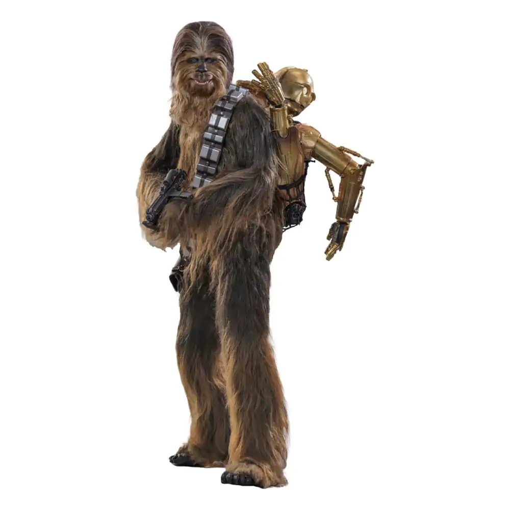 Star Wars: Część V – Imperium Kontratakuje Movie Masterpiece Figurka Akcji 1/6 Chewbacca z Rozmontowanym C-3PO 36 cm zdjęcie produktu