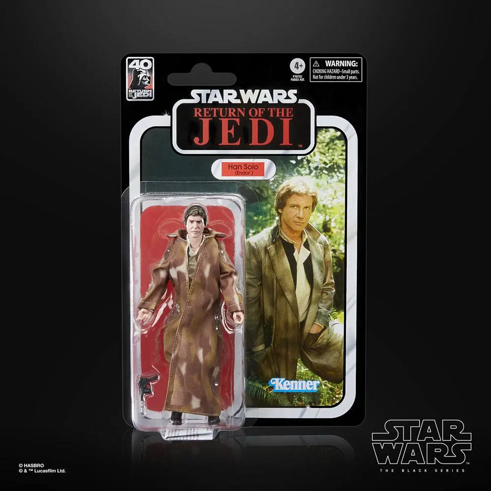 Star Wars: Episode VI 40th Anniversary Black Series Figurka Akcji Han Solo (Endor) 15 cm zdjęcie produktu