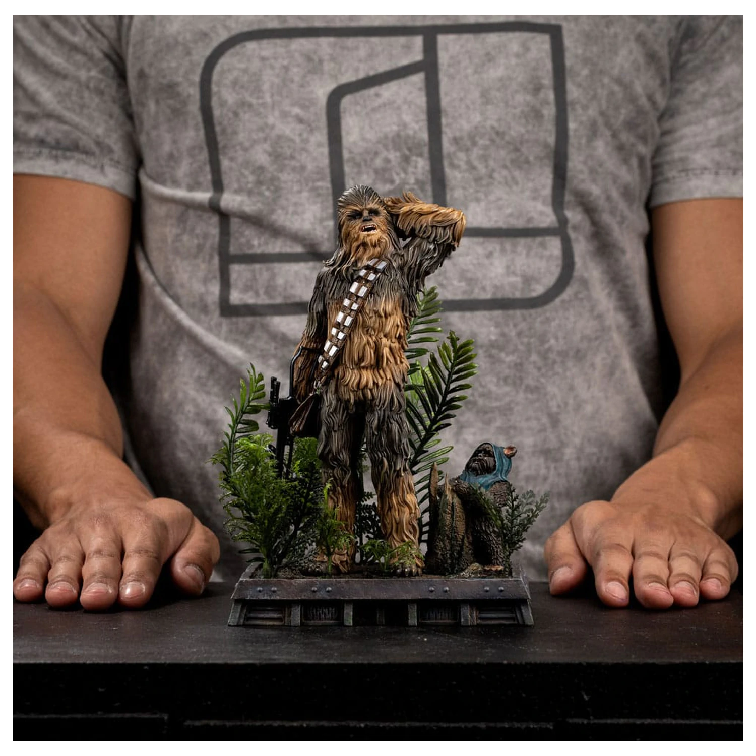 Star Wars Epizod VI Statua w skali Art Scale 1/10 Chewbacca and Tokkat 22 cm zdjęcie produktu