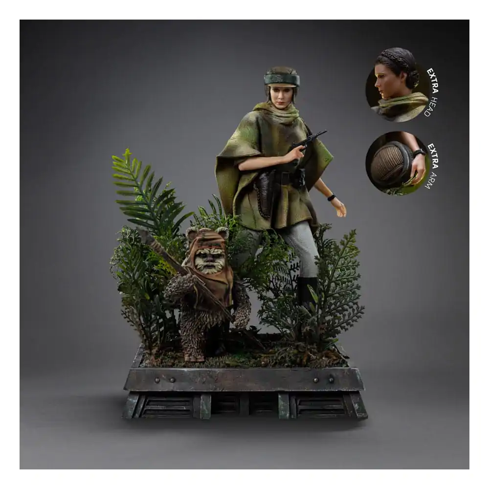 Star Wars Epizod VI Statua Art Scale w skali 1/10 Leia i Wicket 21 cm zdjęcie produktu