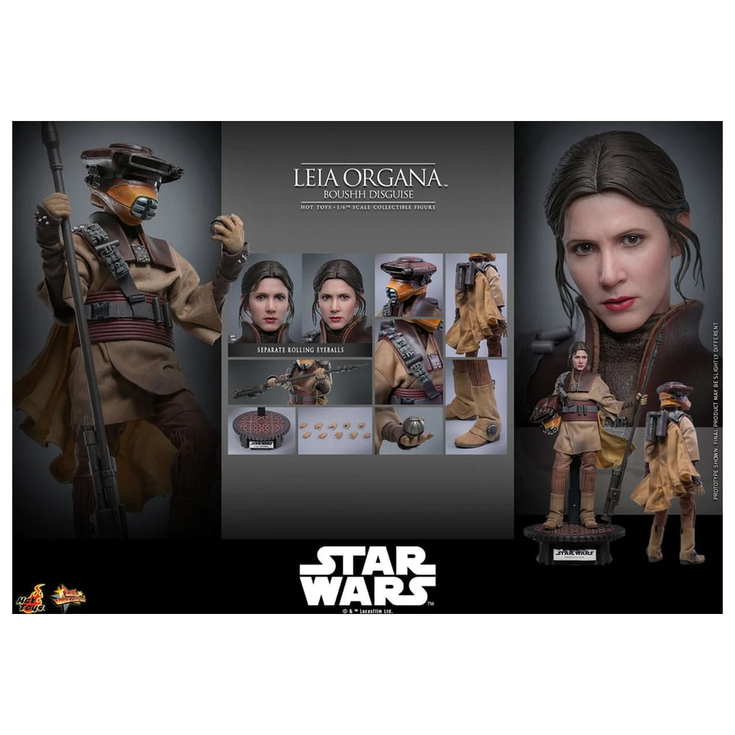 Star Wars Episode VI Movie Masterpiece Figurka Akcji 1/6 Leia Organa (Boushh Disguise) 27 cm zdjęcie produktu