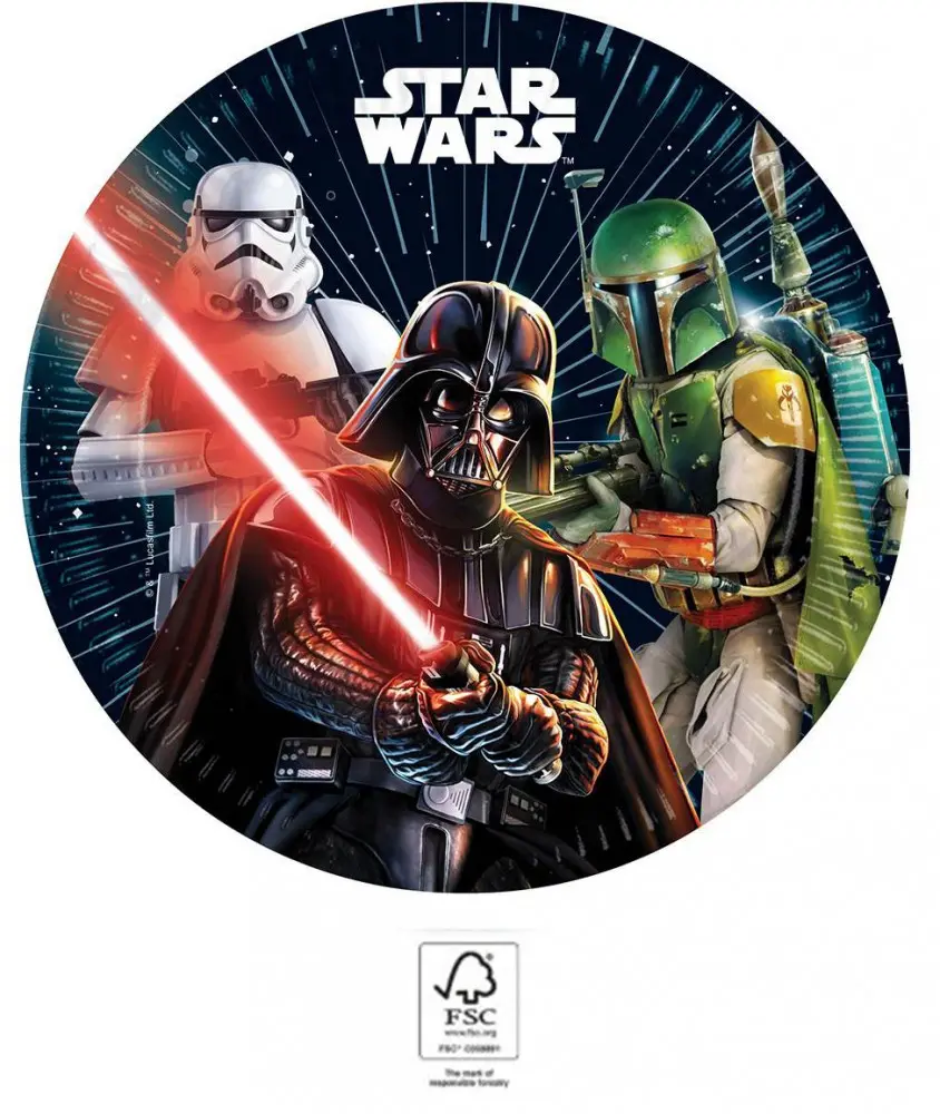 Talerzyki papierowe Star Wars Galaxy 8 sztuk 23 cm zdjęcie produktu