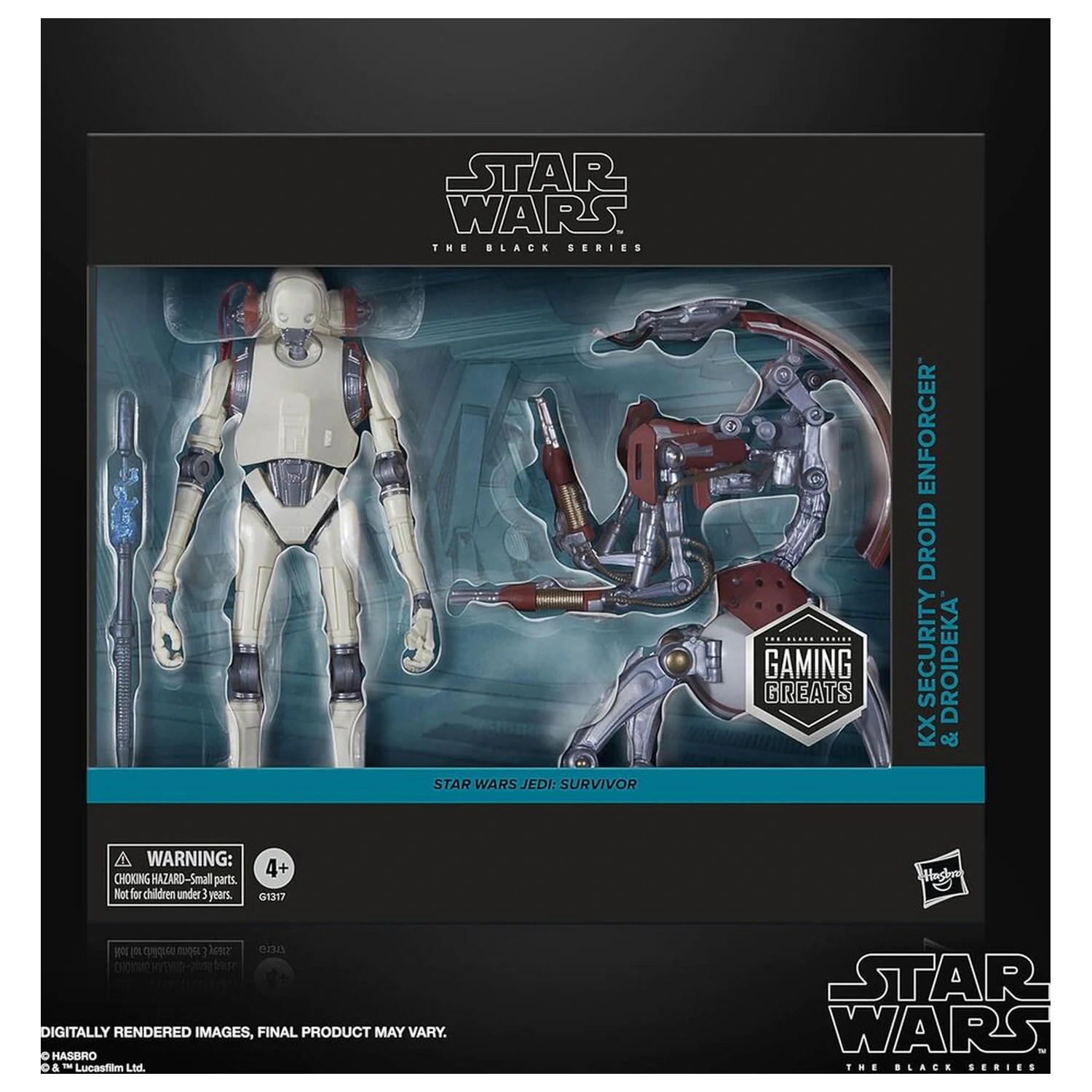 Star Wars Jedi Survivor KX Security Droid Enforcer i Droideka zestaw 2 figurek 15cm zdjęcie produktu