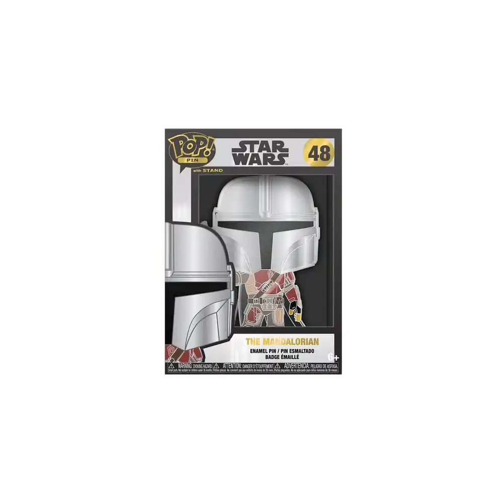 Star Wars Loungefly POP! Przypinka emaliowana Mando 10 cm zdjęcie produktu