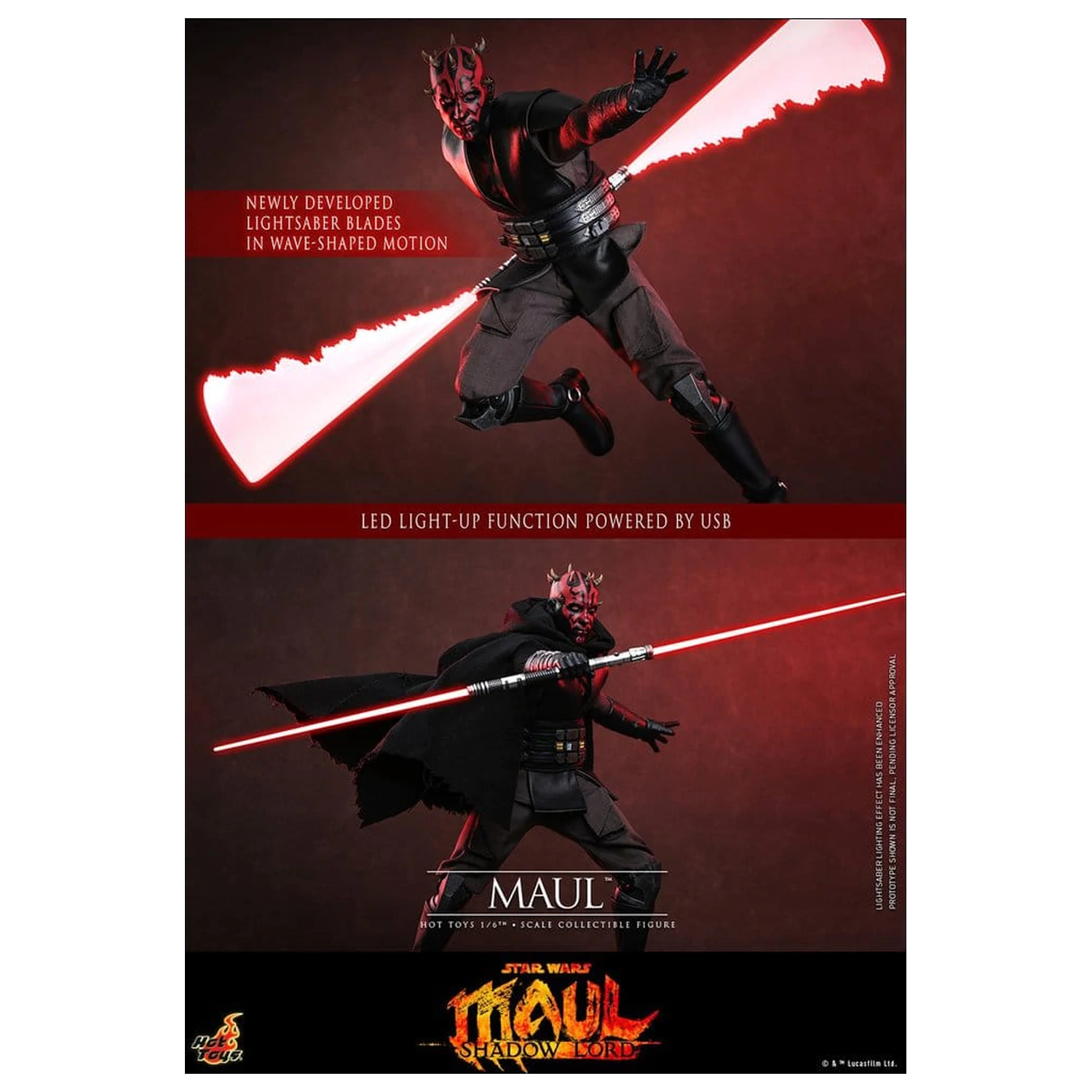 Star Wars: Maul - Shadow Lord Television Arcydzieło Figurka 1/6 Maul 29 cm zdjęcie produktu