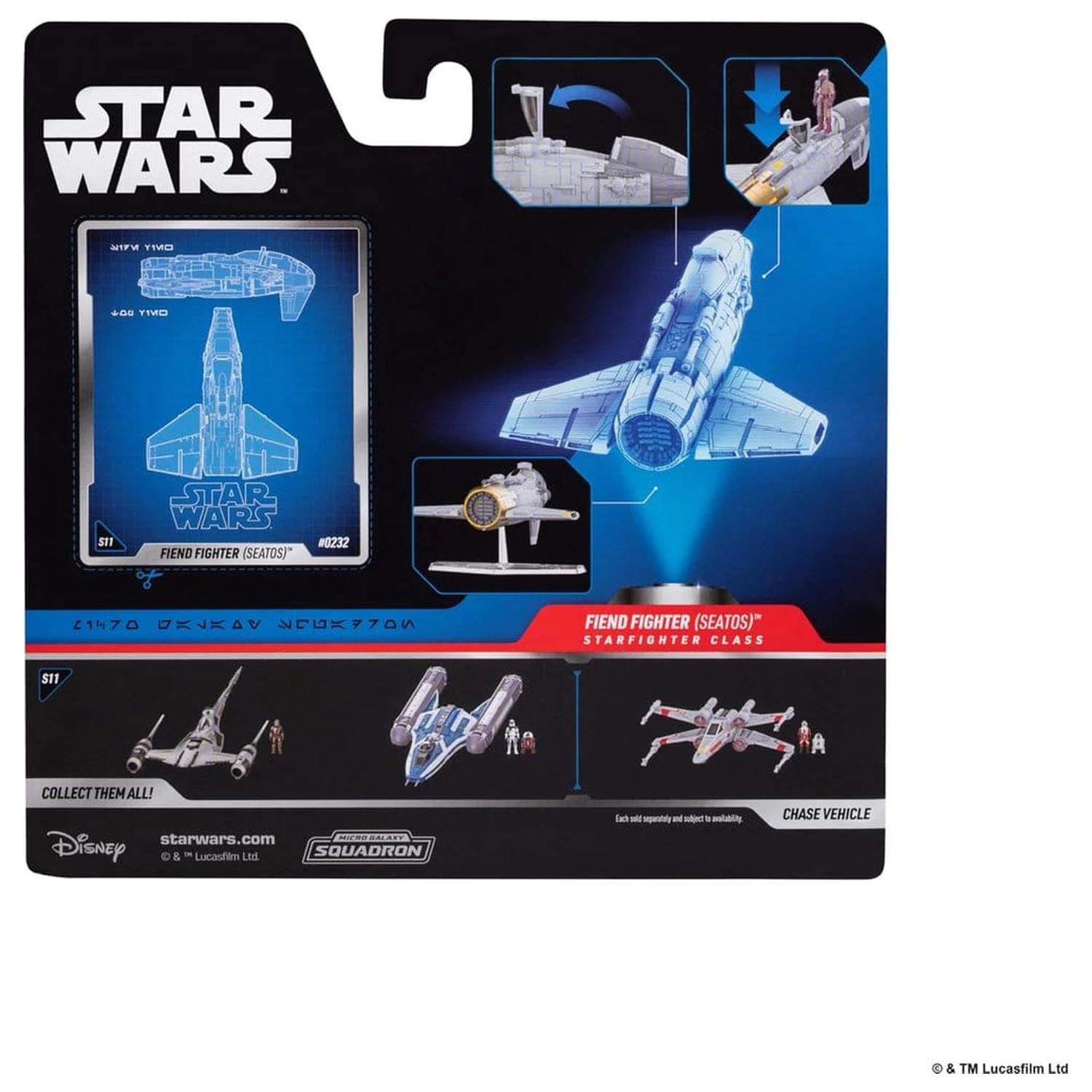 Star Wars Średni Pojazd Fiend Fighter z Star Navigator 13 cm zdjęcie produktu