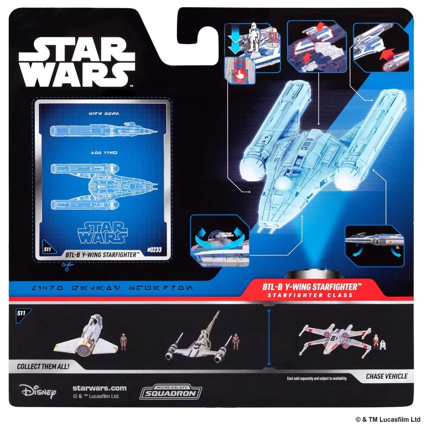 Star Wars Medium Pojazd BTL-B Y-wing Starfighter z Clone Captain Rex 13 cm zdjęcie produktu