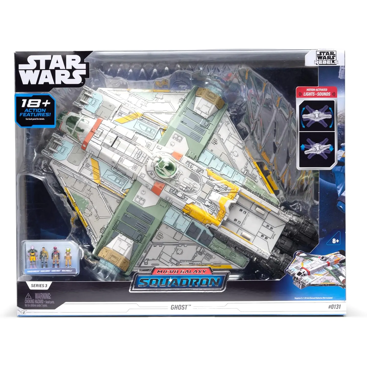 Star Wars Micro Galaxy Squadron Ghost Feature pojazd z figurkami zdjęcie produktu