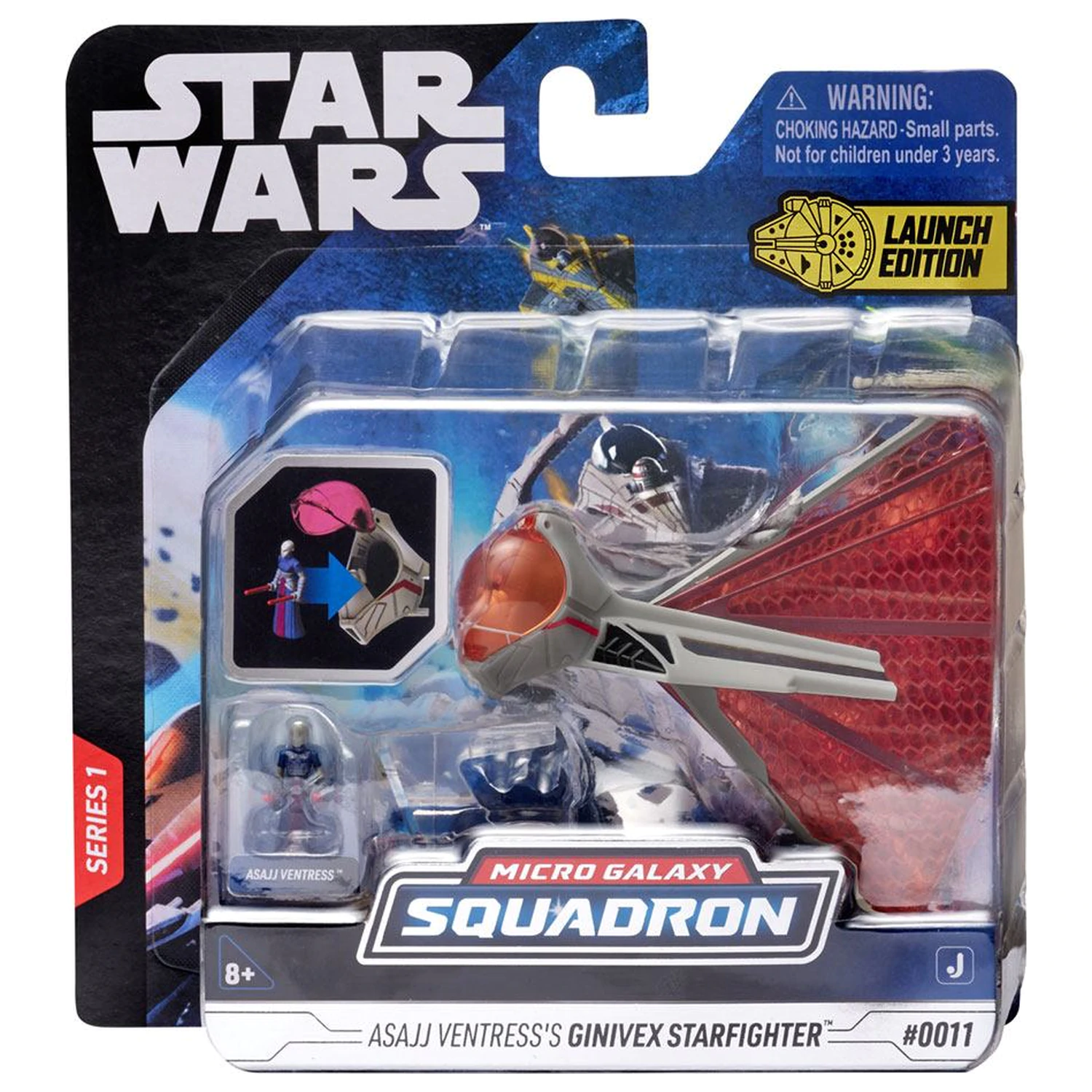 Star Wars Micro Galaxy Squadron Pojazd z figurką Ginivex-Class Starfighter 7,5 cm zdjęcie produktu